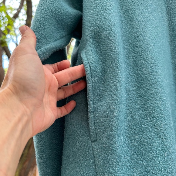 Nike Funnel Neck Sweatshirt Therma Fleece Pullover Large Teal - Picture 5 of 16